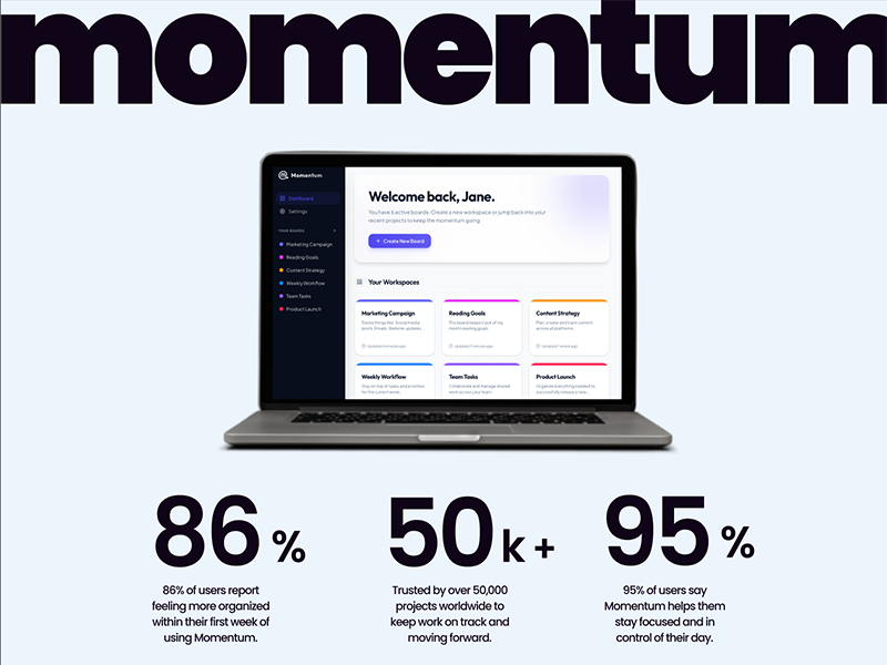 Momentum screenshot