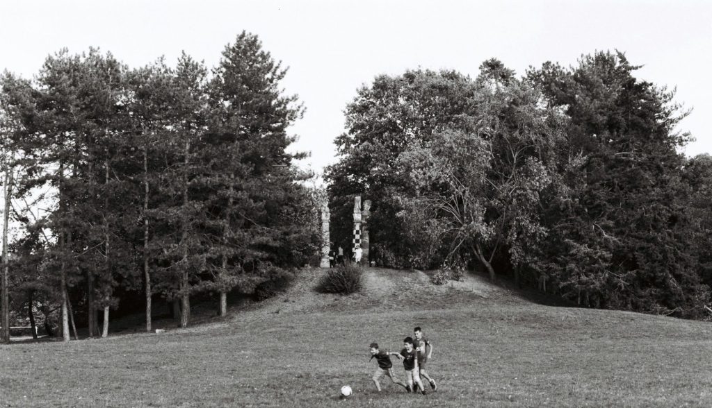 Kids playing in the field